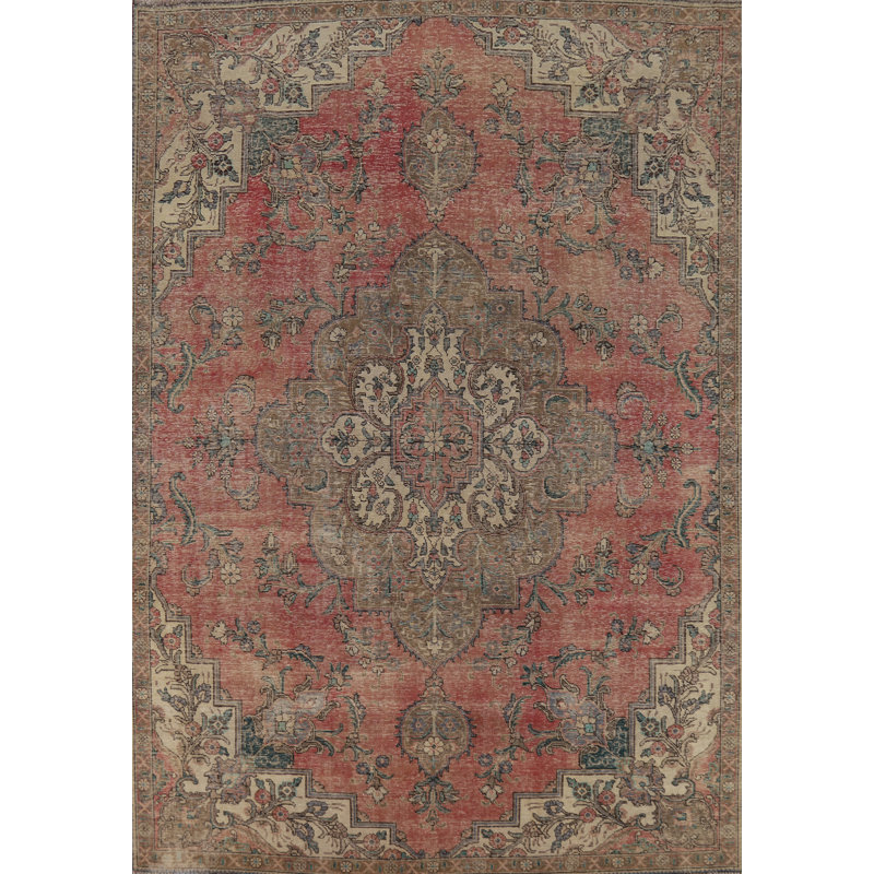 Tapis à motif géométrique traditionnel 8 x 11