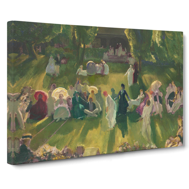 Tennis At Newport Vol.1 by George Bellows - Wrapped Canvas, 35cm H x 50cm W x 3cm D