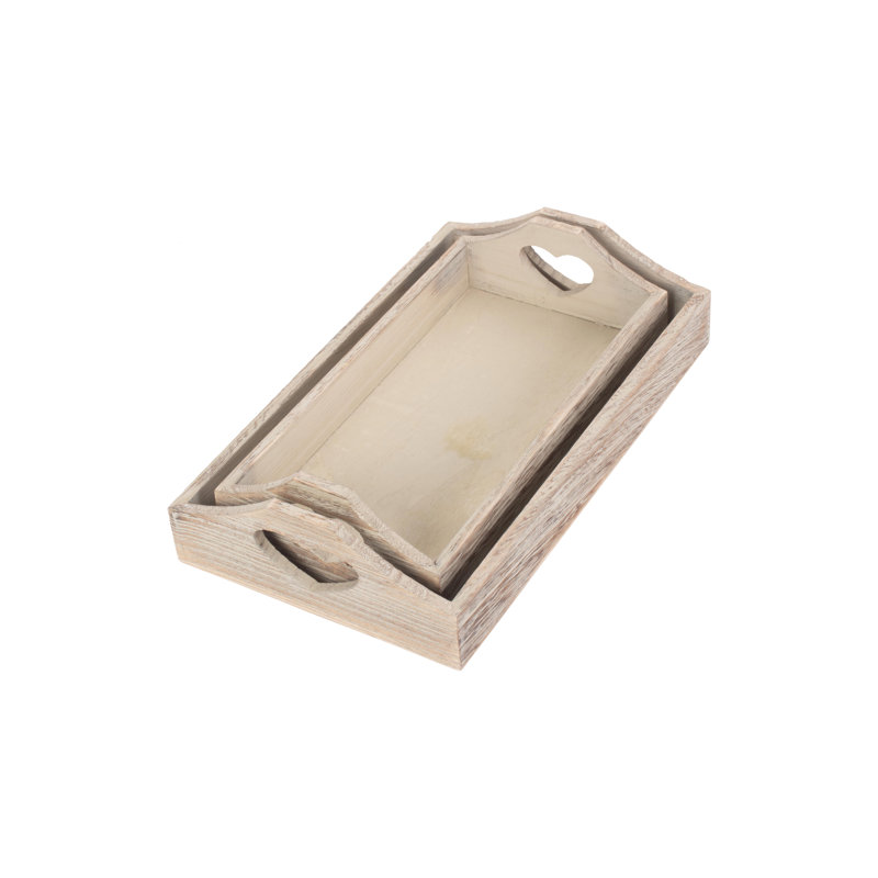 Escondido 2 Piece Small Serving Tray Set