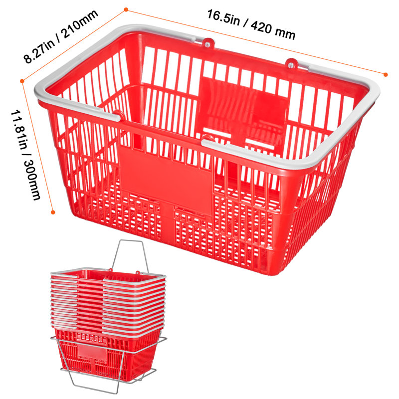 Rebrilliant Polyethylene Plastic Shopping Basket