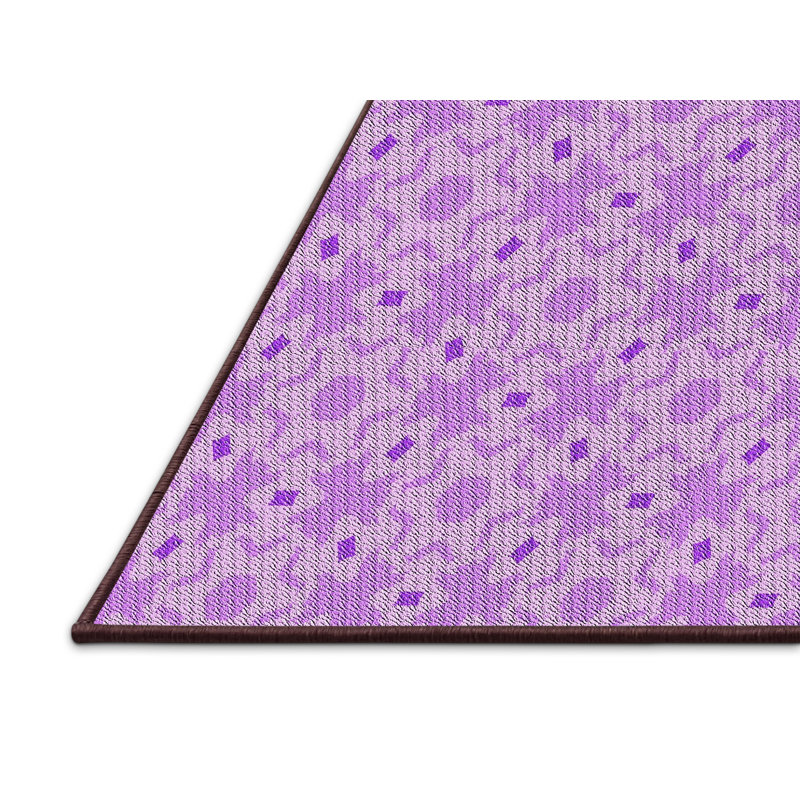Tapis violet Power Loom, Rectangle 5 pi x 7 pi