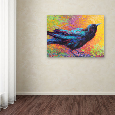 Kucera 'Crow 5' Print on Wrapped Canvas
