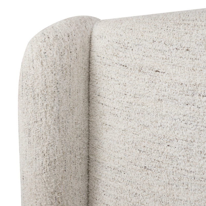 Mellory Upholstered Wingback Bed, Queen