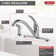 Classic Single-Handle Kitchen Sink Faucet with Side Sprayer, 4-Hole Kitchen Faucet