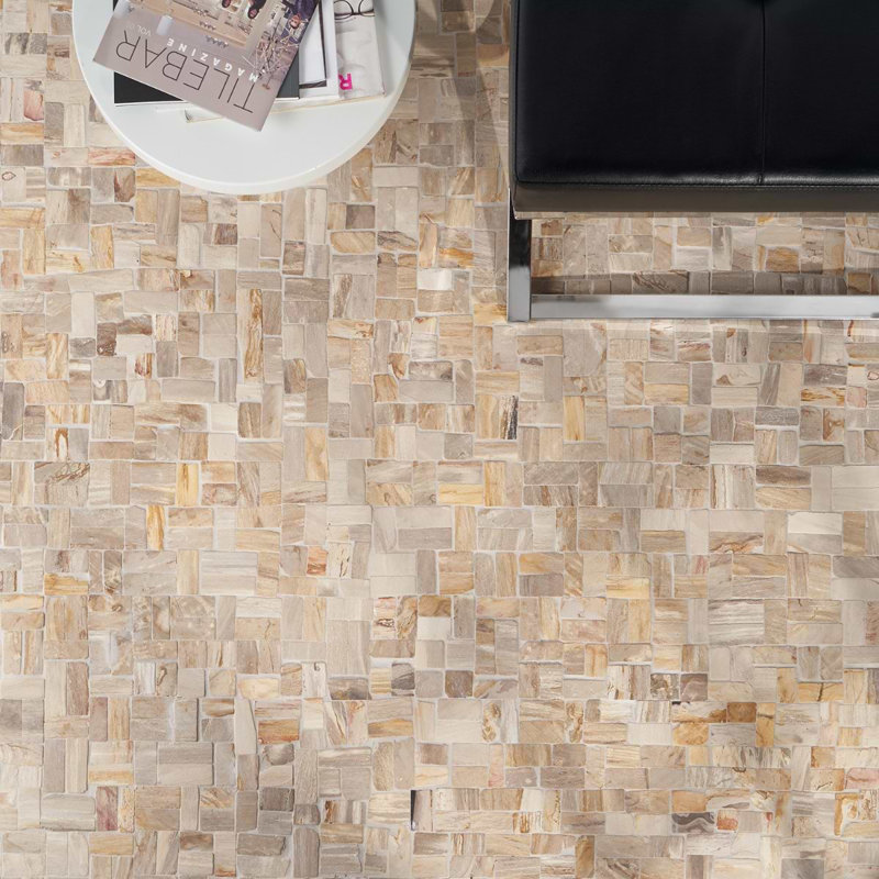 Fossil New Antique Petrified Stone Mosaic