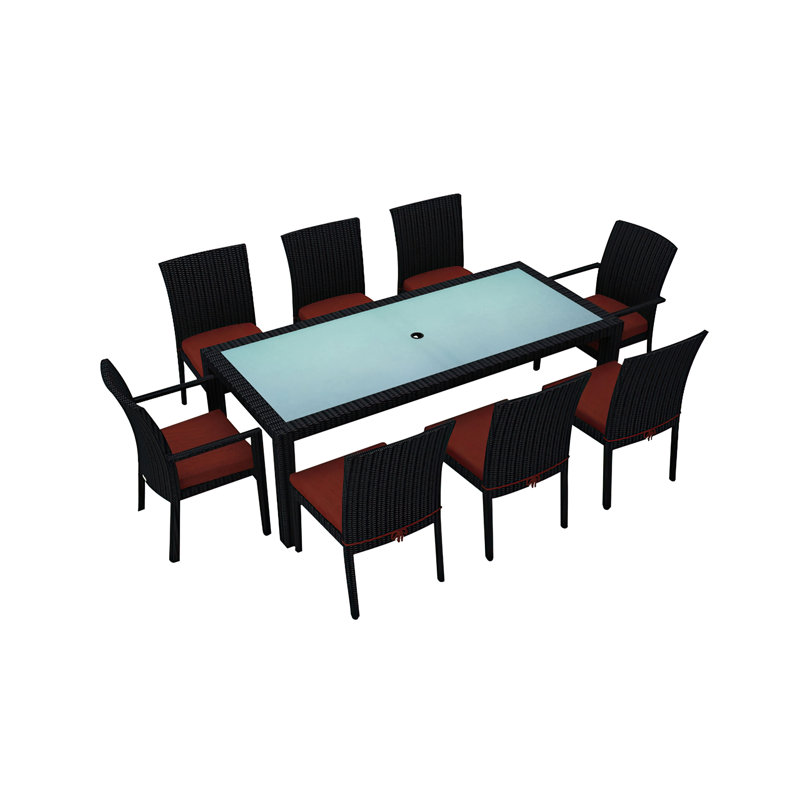 Urbana Outdoor 18 - Piece Conversation Set, Canvas Henna Sunbrella® Canvas