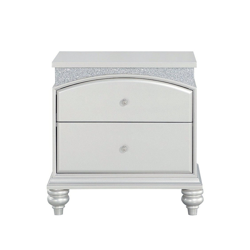 Table de chevet 2 tiroirs en bois