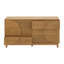 Commode double 6 tiroirs avec pieds en bois massif-368294032