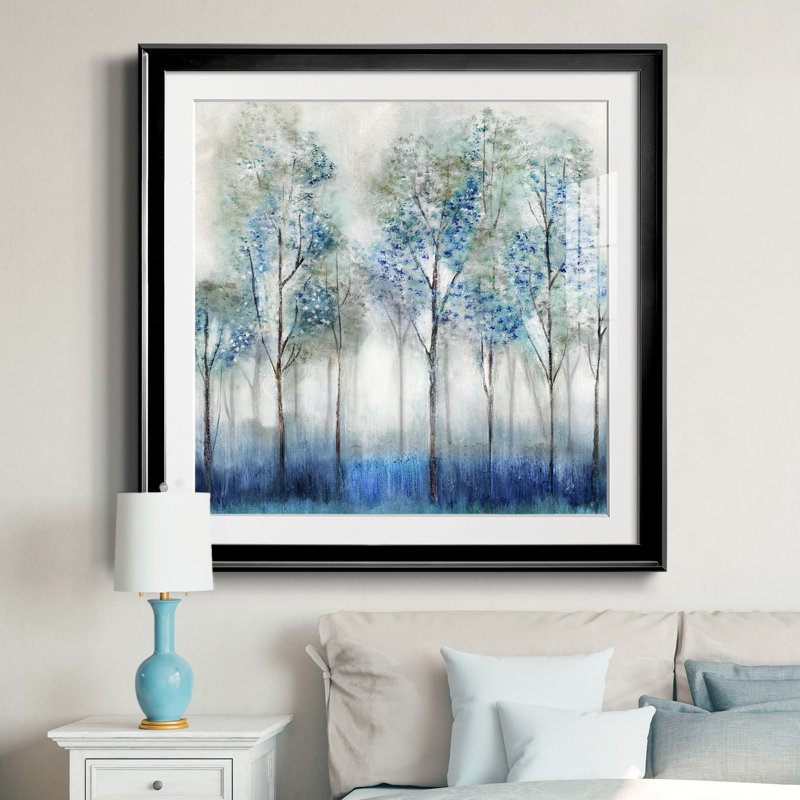 Forêt de rêve - peinture encadrée, Cadre noir, H 26,5 po x l 26,5 po x P 1,5 po