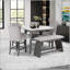 Banc de bar gris Jasmine