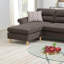 Ensemble de canapé modulaire réversible en polyfibre brun clair
