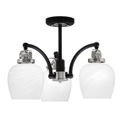 Easton 3 Light Semi-Flush With 6"