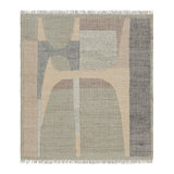 Rug & Kilim’S Flatweave Rug In Beige With Brown, Gray & Green Geometric Patterns
