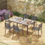 Ensemble de chaises de patio 6 pièces-548597586