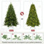 Arbre de Noël artificiel épinette pré-éclairé-1772441506
