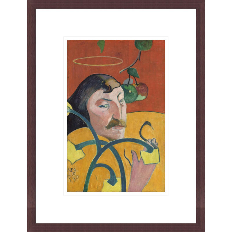 Autoportrait par Paul Gauguin - Estampe numérique encadrée, H 16,75 po x l 12,82 po