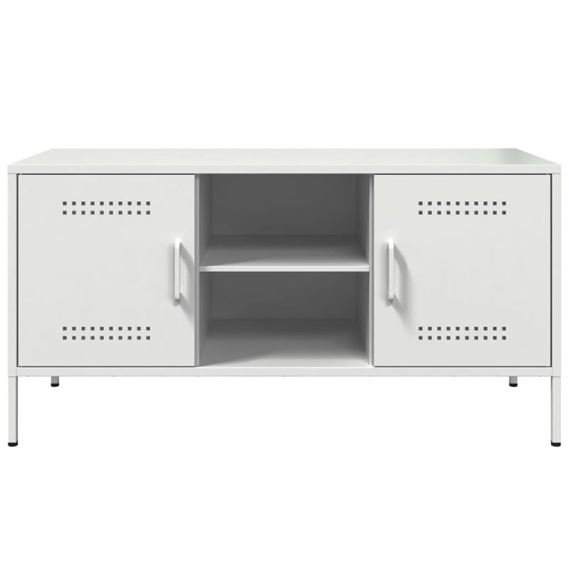 Aleshia Unfinished TV Stand for TVs up to 24", Highgloss Sand Grey