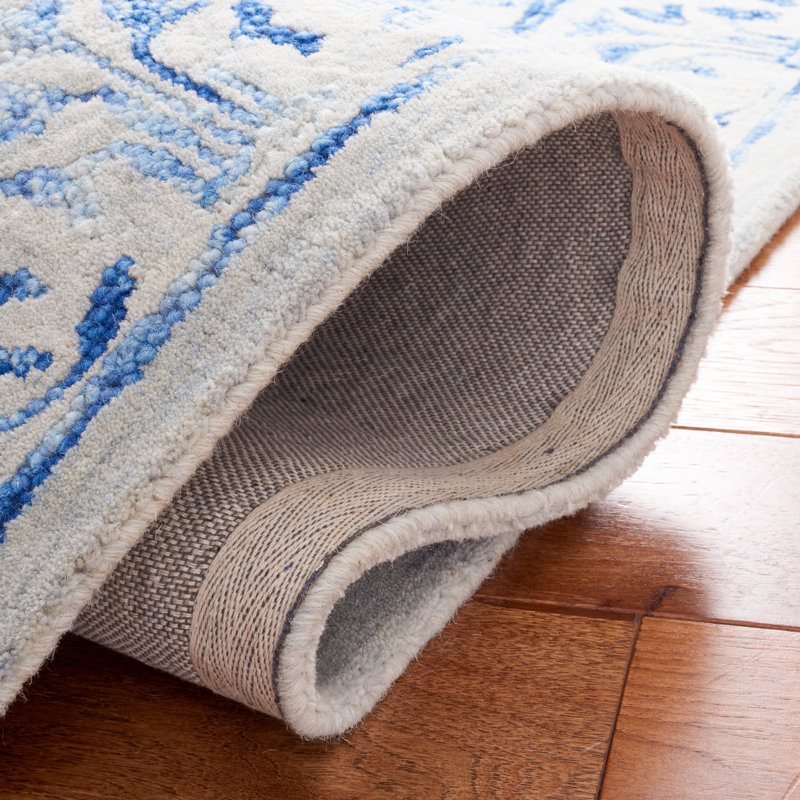 Maniscalco Hand Tufted Wool And Cotton With Latex Oriental Rug, Square 6'
