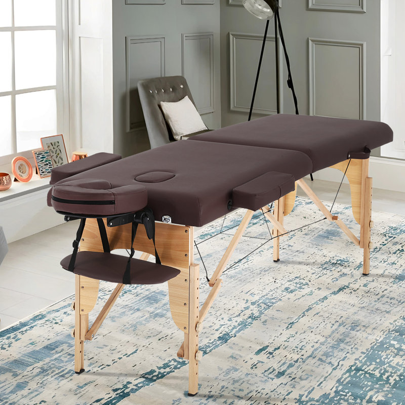 Table de massage 2 lits de massage pliables et larges lits de massage réglables en hauteur