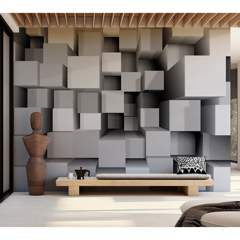Murale Ammiel, L 68 po x l 98 po, Argent