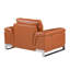 Fauteuil chameau en cuir véritable-26164618