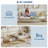 Metal Twin Daybed Sofa Bed Frame with Steel Slat Support Multifunctional-1306883850