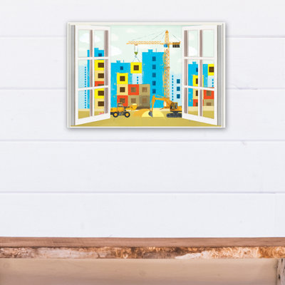 Art sur toile, "Fontanez City Construction Window"