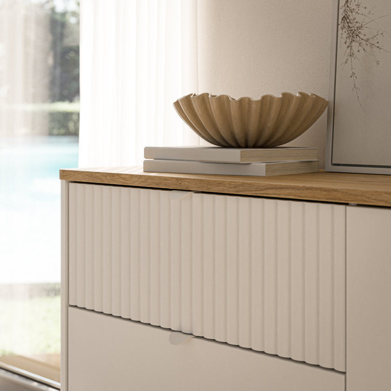 123 cm W Plastic Credenza