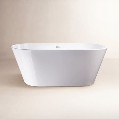 Iris 54" Freestanding Soaking Acrylic Bathtub