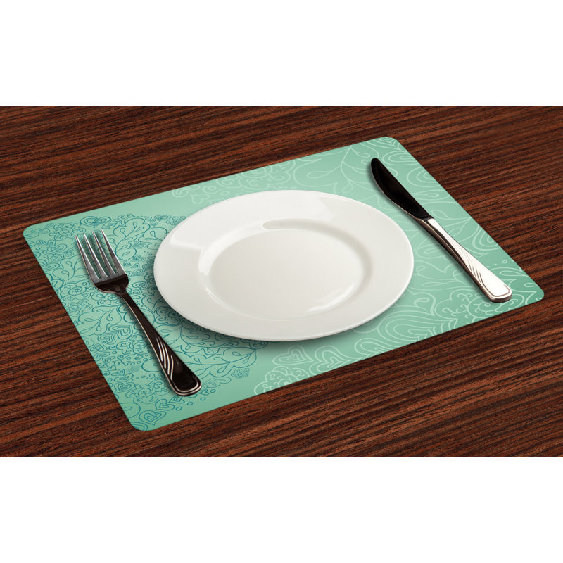 Humnoke Mint Mixed Leaves Botanical Placemat