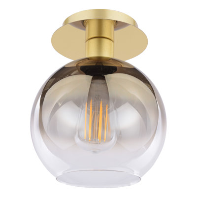 Quadrell Glass Flush Mount