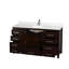 Sheffield 60" Freestanding Single Bathroom Vanity with Quartz Top-124188928-124141894-124188959