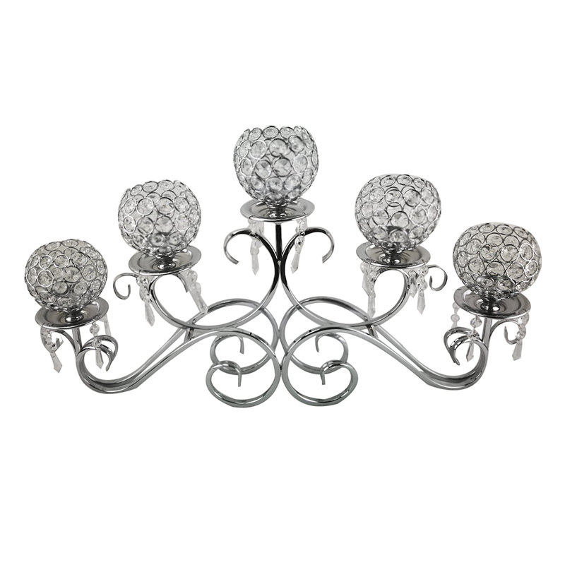 Brishauna 27'' H Tabletop Candelabra, Silver
