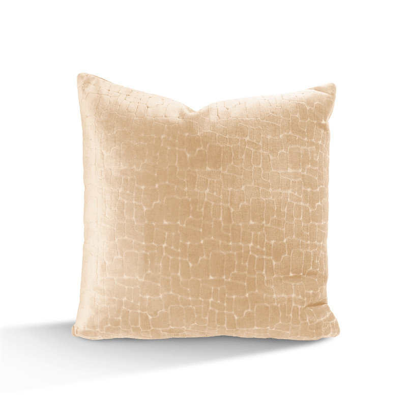 Combinaison de duvet en velours Austin, Taupe, 51 cm (H) x 51 cm (L) x 15 cm (P), 33 cm (H) x 51 