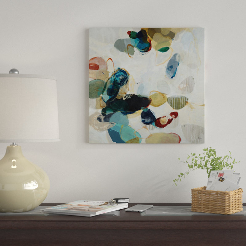 « stone pattern ii », impression sur toile, H 48 po x l 48 po x P 1,5 po, Pas de tapis, Toile tendue