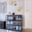 Armoire de rangement pour chaussures avec porte en verre-466614714