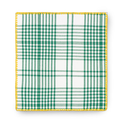 Trattoria Cotton Blend Plaid Square Napkin