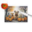 Norfolk Terrier Spooky Halloween Glass Cutting Board Large