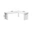 Light walnut L-Shaped Solid Wood desks-107934561-107934566