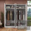 Latitude Run® 4 Doors Storage Cabinet with Ample Shelves Space 63 Inch Utility Armoire Closet Entryway and Bedroom Organization Unit - White-106503767