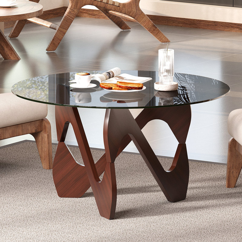 Three Leg Coffee Table, Walnut