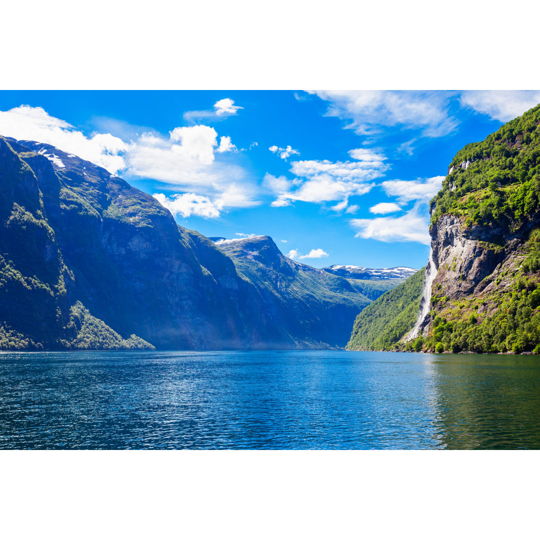 Leinwandbild Geiranger at Geirangerfjord, Norway