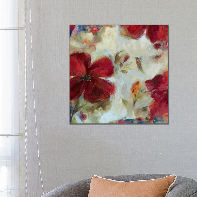 Hummingbird II by Asia Jensen - Wrapped Canvas Painting, 66.04 cm H x 66.04 cm W x 1.91 cm D