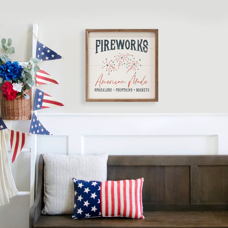 Fireworks American Made White, 8" H x 8" W