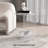 C-Shaped End Table With Storage Transparent Acrylic Small Space Side Table