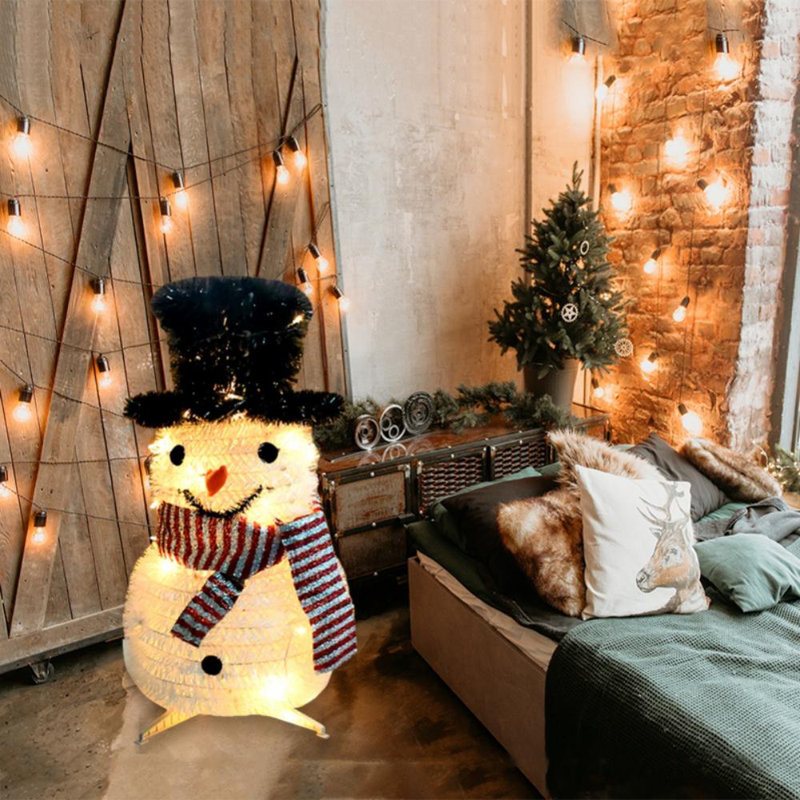 Bonhomme de neige illuminé