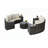 Outstanding Half-Moon Patio Furniture Set with Tempered Glass Table for Outdoor Enjoyment-2108783047