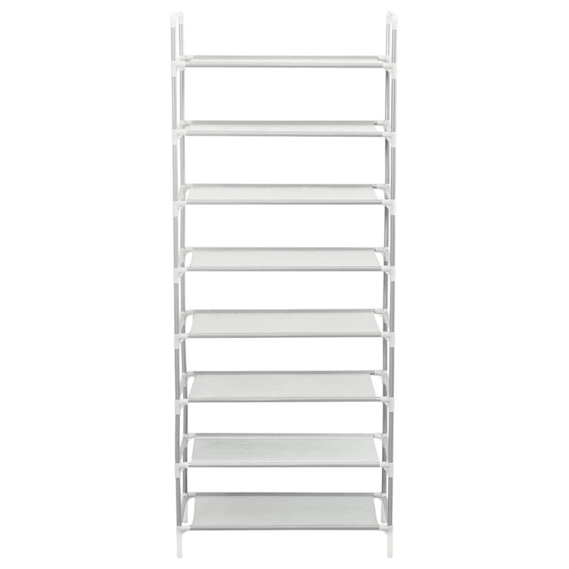 24 Pair Shoe Rack, Silver