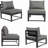 Lasher - Person Patio Conversation Set with Cushions-315220506