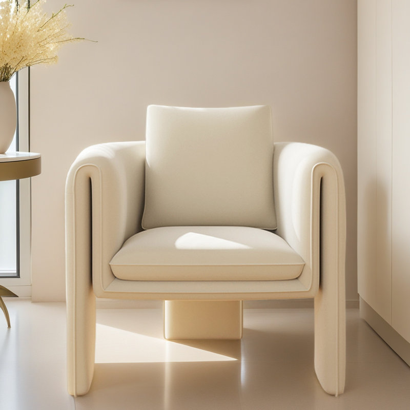 Fauteuil de loisir simple et confortable., Beige